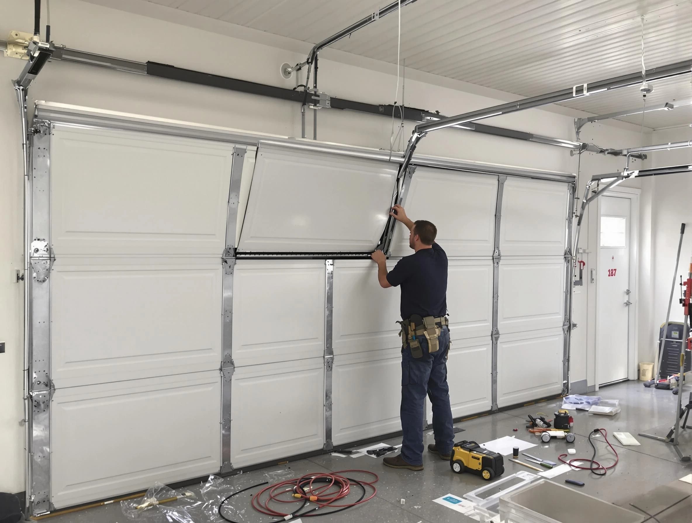 Garage Door Section Replacement in Citrus Park